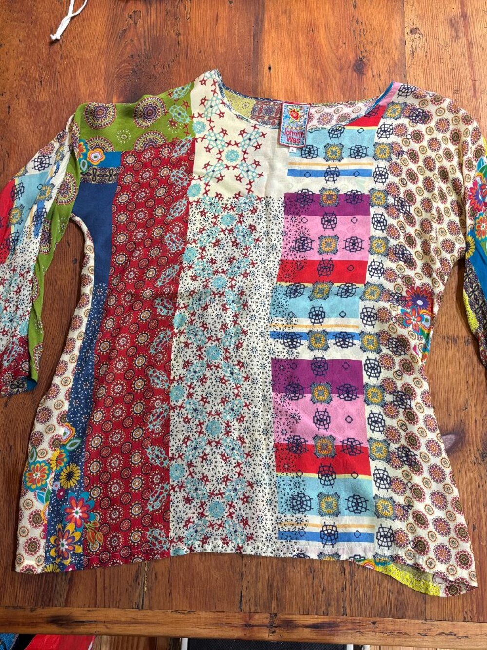 Johnny Was Patchwork Tunic Blouse